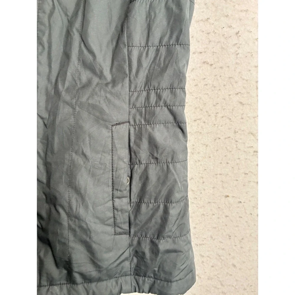 Columbia Womens Small Black Quilted Insulated Fleece Lined Full Zip Vest 7771